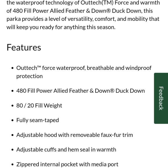 Wood's Winter Jacket ~Brand New With Tags - Picture 6 of 6